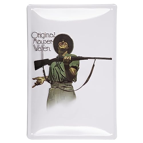 Mauser Blechschild für das Jagdzimmer - Dekoration für Jäger - Jagdgeschenk Geburtstag oder Weihnachten Mauser Blechschild für das Jagdzimmer - Dekoration für Jäger - Jagdgeschenk Geburtstag oder Weihnachten von OUTDOORDINO