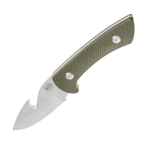 Mauser Jagdmesser Skinner Grün - Robustes Messer für die Jagd 9 cm mit Kydexscheide - Jägermesser mit Holster von OUTDOORDINO