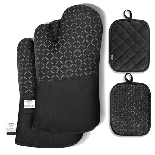 OUTDOUSE Ofenhandschuhe Topflappen Topfhandschuhe Backhandschuhe Kochhandschuhe - OUTDOUSE ven Mitts 4er Set Hitzebeständig von OUTDOUSE