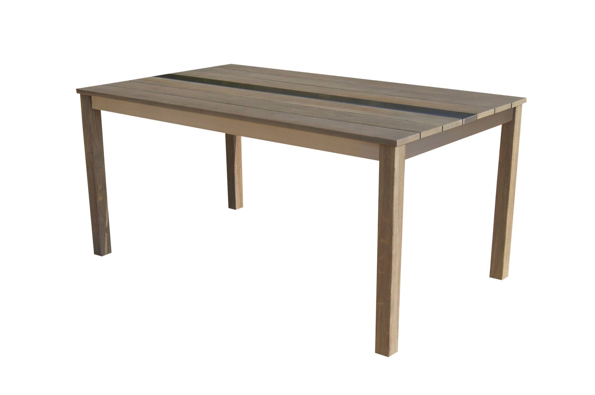 OUTFLEXX Dining Tisch, natur, FSC®-Teak, 160x95cm, Tischbeine aus FSC®-Teakholz von OUTFLEXX