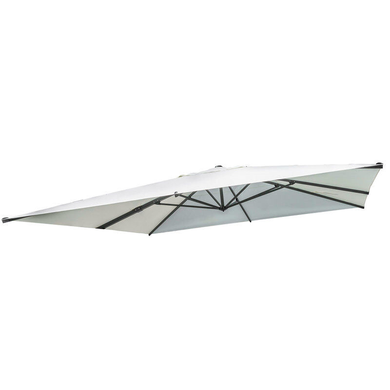 OUTFLEXX Ersatzdach Ultimate XL Ampelschirm, creme, Polyester, 450 x 450 cm von OUTFLEXX