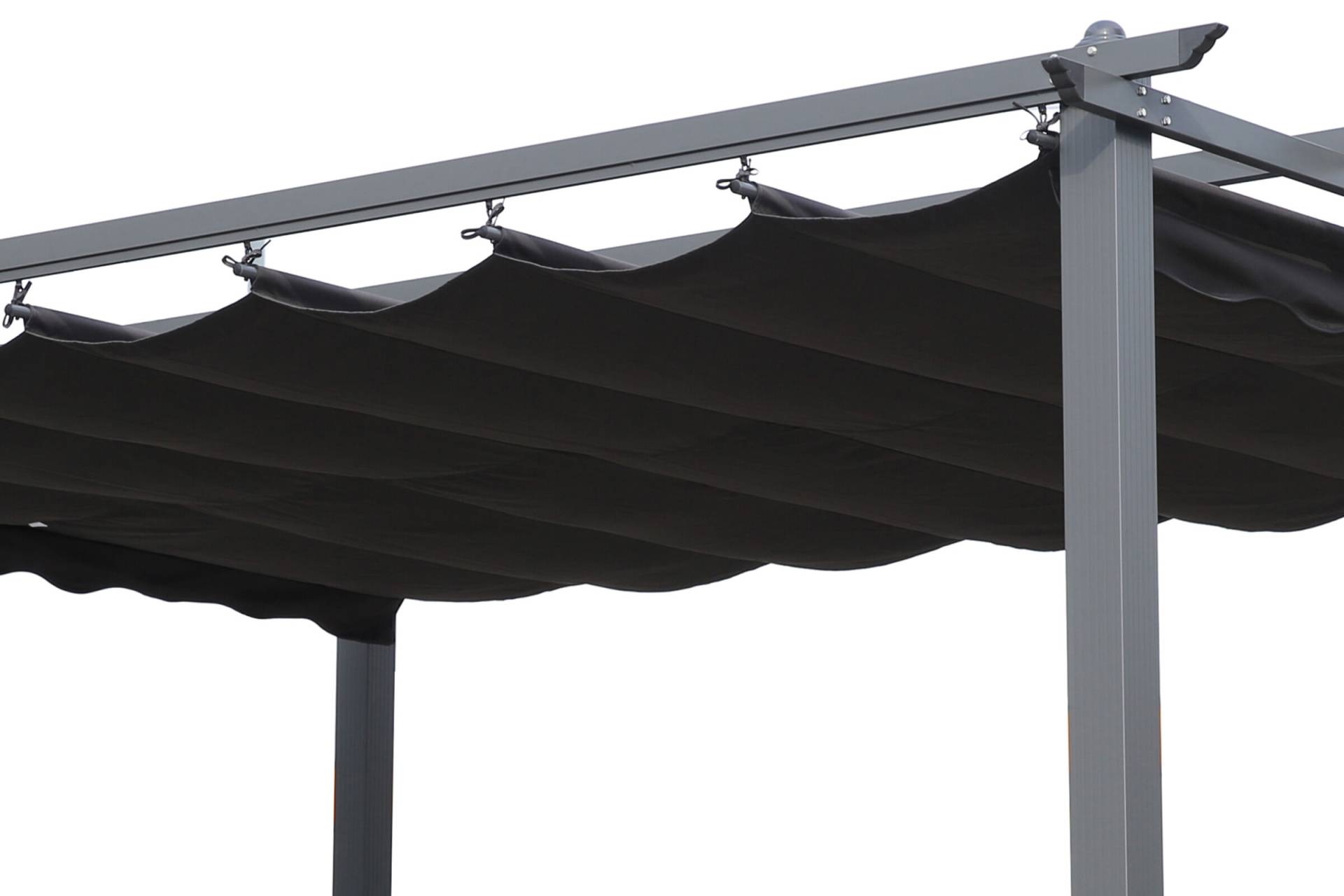 OUTFLEXX Ersatzdach für Pavillon 13410, Anthrazit/Grau, PA-beschichtetes Polyester, 258 x 258 cm, UV-Beständig, Wasserabweisend von OUTFLEXX
