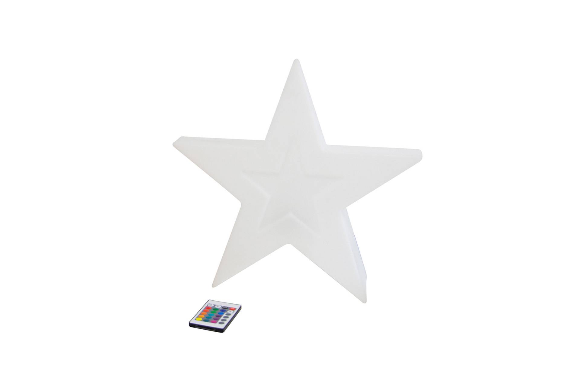 OUTFLEXX Exklusivmodell Star in Star Dekoleuchte, Polyethylen, 38x10x37 cm, inkl. Fassung und LED-Leuchtmittel von OUTFLEXX