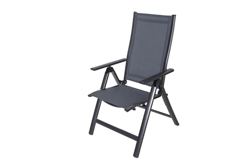 OUTFLEXX Multipositionssessel, anthrazit/grau, Alu/Textilene, 70x58x106cm OUTFLEXX Multipositionssessel, anthrazit/grau, Alu/Textilene, 70x58x106cm von OUTFLEXX