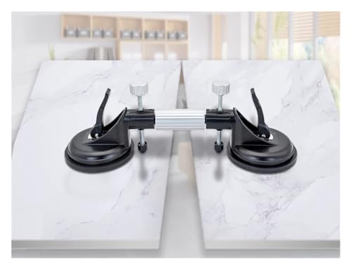 6 Zoll verstellbarer Nahtsetzer Fliesen-Saugnapf Nivellierung Professionelles Arbeitsplatten-Installationswerkzeug for Steinmarmorplattenglas,Energieeffizient(2pcs) von OUTFYT
