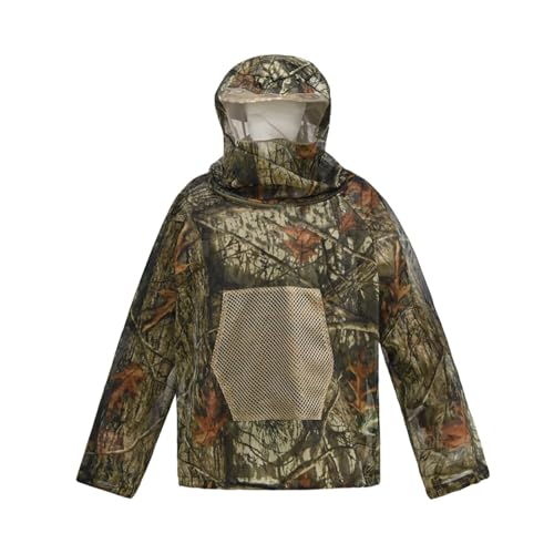 Baum Camoufla Anti-mücken Bienenzucht Anzug Camping Abenteuer Safari Mesh Kapuze Jagd Ghillie Anzü Camo Anln Kleidung , Langlebig und komfortabel(XX-Large) von OUTFYT