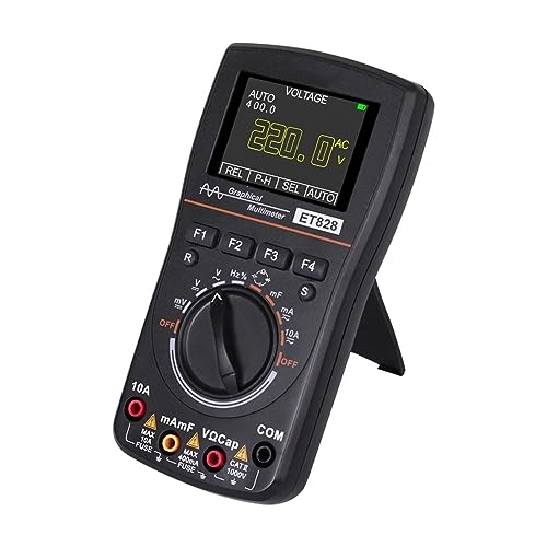 ET828 Tragbares digitales Oszilloskop-Multimeter, 2-in-1-Farbvoltmeter, Amperemeter, Wellenformerfassung for DIY-Elektroreparaturen,Lang anhaltende von OUTFYT