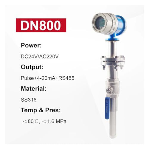 Einsetzen Elektromagnetischer Durchflussmesser for Abwasserrohr Magnetischer Durchflusssensor Digitaler Flanschwasserzähler,Wetterbeständig(DN800) von OUTFYT