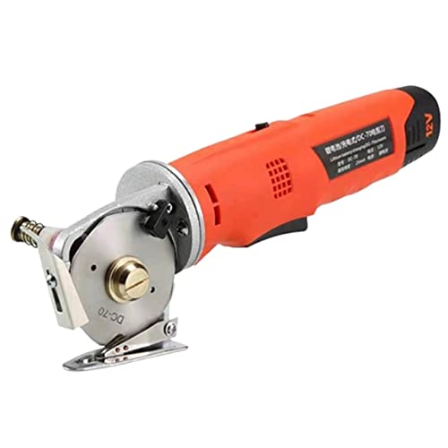 Elektrische Scherenschere Stoffschneider Elektrische Stoffschneidemaschine Lederschneidewerkzeuge Akku-Nähschere for Kleidung,Verbesserung der Schereffizienz(Group2,Type) von OUTFYT