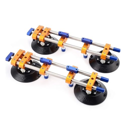 Nahtloser Nahtsetzer mit 6-Zoll-Saugnäpfen for Verbinden und Nivellieren von Nähten auf der Arbeitsplatte for Granit-, Stein- und Marmorplatten,Energieeffizient(2PCS) von OUTFYT