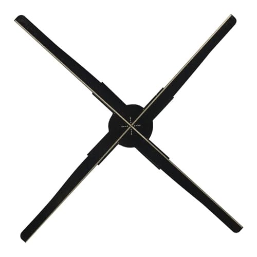 OUTFYT 3D-Ventilator-Hologramm, auffälliger 3D-Hologramm-Ventilator, luftgefederter 3D-Hologramm-LED-Ventilator, 45 cm, HD-Bildqualität von OUTFYT