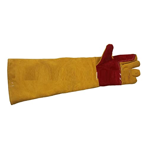 OUTFYT Schweißhandschuhe Grill Küchenherdwärmepunktionsresistantthick-Lederhandschuhe Garten Sportarten Kee-Resisting Handschuhe,Überlegener Schutz von OUTFYT