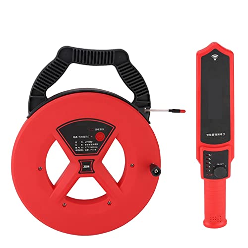 Pipeline-Blockade-Detektoren 35 m Wand-PVC-Eisen-Rohr-Blockade-Diagnose-Tools Kanalwasser Plumb Blocking Detect Meters,Präzises Scannen(661D 35M) von OUTFYT