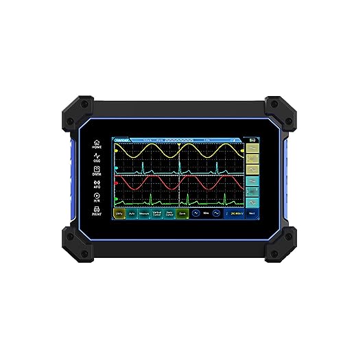 Touchscreen-Digitaloszilloskop, 2 Kanäle, 110 MHz, tragbares Oszilloskop + Signalquelle + Multimeter,Lang anhaltende(TO1112) von OUTFYT