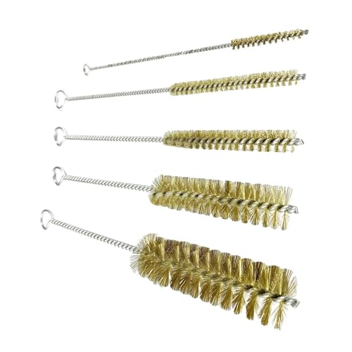 Messingbürste for Entfernen von Rost, flexibel, klein, langer Griff, einfach zu verwendende Drahtbürste, Rohrreinigungsbürste for Flaschen, Autoreinigung(Diameter 8mm) von OUTIFUOTPP