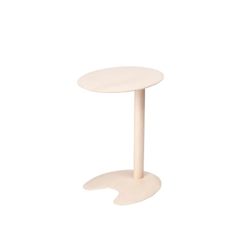 OUTIFUOTPP Beistelltisch aus Massivholz, Kleiner Couchtisch, Nachttisch, Sofatisch, kreativer Balkon, Schlafzimmer, Schlichtes Design, Ecktisch(B-Log Color) von OUTIFUOTPP