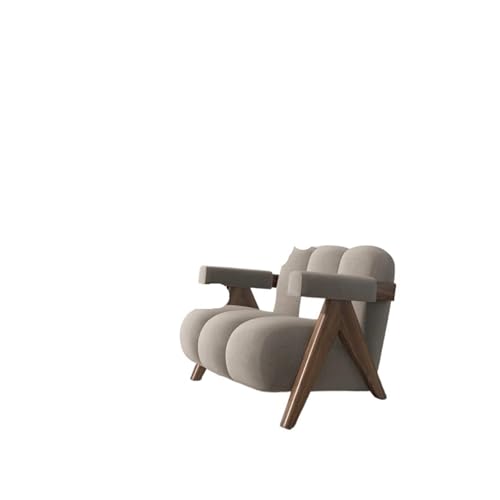 OUTIFUOTPP Home Balkon Wohnzimmer Stühle Moderne Sofas Einzel Freizeit Zurück Sessel Stoff Sofa Stuhl Möbel(Gray) von OUTIFUOTPP