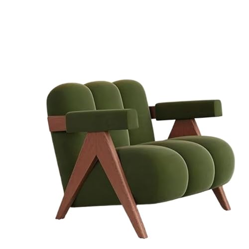 OUTIFUOTPP Home Balkon Wohnzimmer Stühle Moderne Sofas Einzel Freizeit Zurück Sessel Stoff Sofa Stuhl Möbel(Green) von OUTIFUOTPP