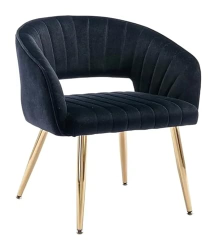 OUTIFUOTPP Home-Office-Stuhl Samt Schreibtisch Akzent Sessel(Black-1 PC) von OUTIFUOTPP
