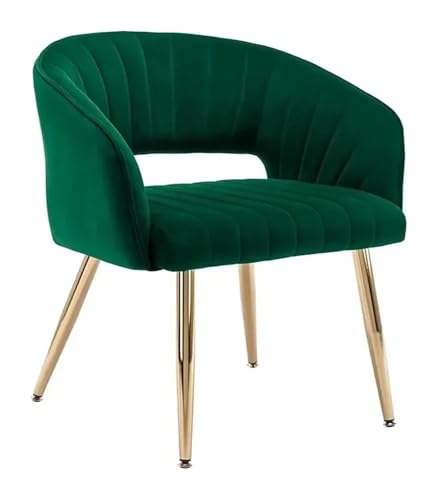 OUTIFUOTPP Home-Office-Stuhl Samt Schreibtisch Akzent Sessel(Green-1 PC) von OUTIFUOTPP