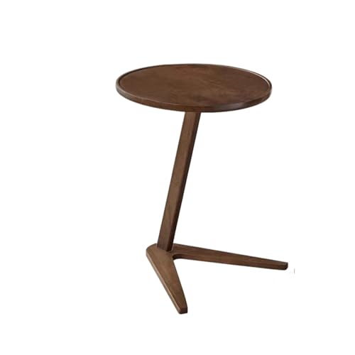 OUTIFUOTPP Neben Massivholz Kleiner Beistelltisch Balkon Couchtische Büro Runde Multifunktionsmöbel(Brown) von OUTIFUOTPP