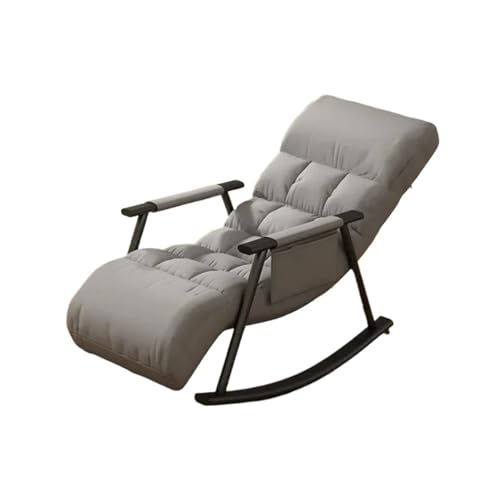 OUTIFUOTPP Schaukelstuhl Loungesessel Einzelbett Relaxliege Balkonsessel(Gray) von OUTIFUOTPP