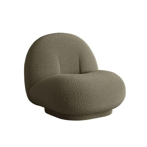 OUTIFUOTPP Sofa Stuhl Lamm Wolle Stoff Schlafzimmer Einzel Lounge Hause Balkone Freizeit Stühle(Notiming Function) von OUTIFUOTPP