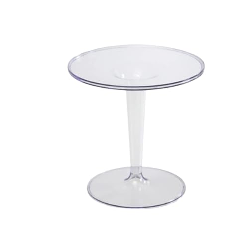 OUTIFUOTPP Tische Moderner minimalistischer runder Tisch Wohnzimmer beweglicher Luxus ästhetisches Design Möbel Haushalt(Transparent) von OUTIFUOTPP