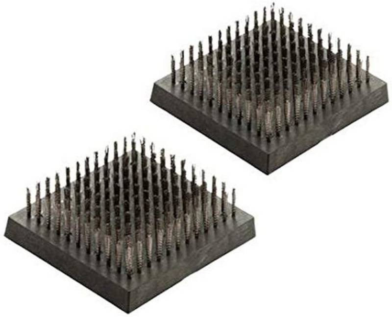 OUTLET-NORD Grillbürste LANDMANN Pure, 2-er Set Grilbürstenset Pure Stahl Schwarz von OUTLET-NORD