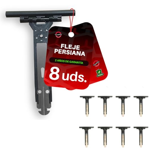 Packung mit 8 Rollladenband | Ersatz für elektrische und manuelle Jalousien | PVC-Jalousienhalterung an der Achse | Rollladenband | einfache Installation mit Rollladenlamelle von OUTLET PRODUCTOS 1000