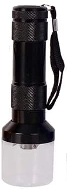 OUTLETISSIMO® Grinder Tabakmühle für Taschenlampe, Farbe: Schwarz, aus Aluminium, elektrisch von OUTLETISSIMO