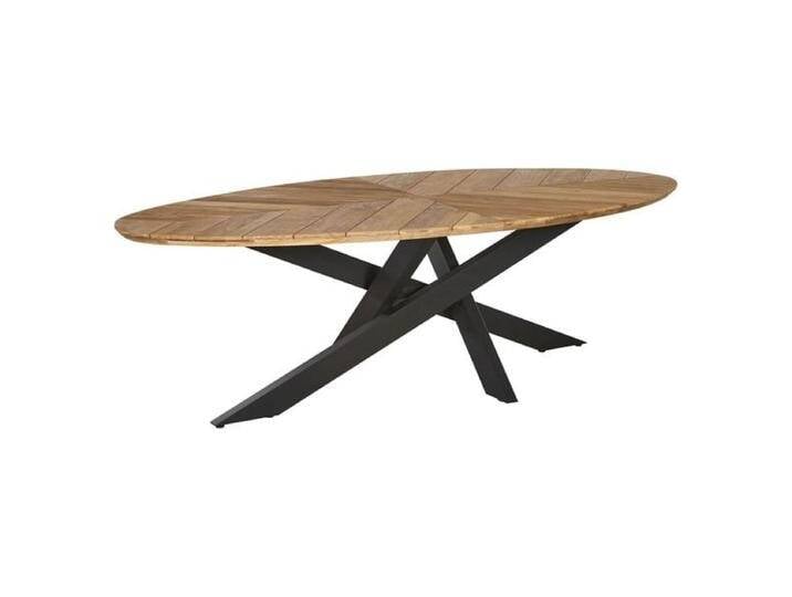 OUTLIV. Amsterdam Gartentisch 220x110cm Aluminium/Teak Natur von OUTLIV
