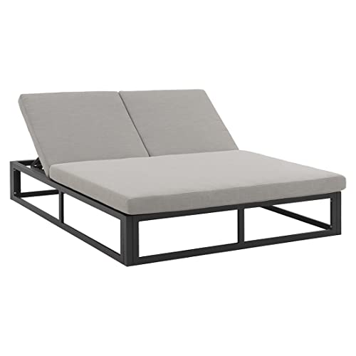 OUTLIV. Anzio Daybed 200 cm x 162 cm aus Aluminium und Polyester in grau, für entspannte Stunden in Ihrem Garten OUTLIV. Anzio Daybed 200 cm x 162 cm aus Aluminium und Polyester in grau, für entspannte Stunden in Ihrem Garten von OUTLIV