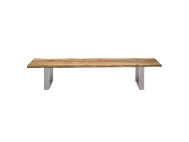 OUTLIV. Ascona Gartenbank 240cm Edelstahl/Teak Braun Hellgrau von OUTLIV