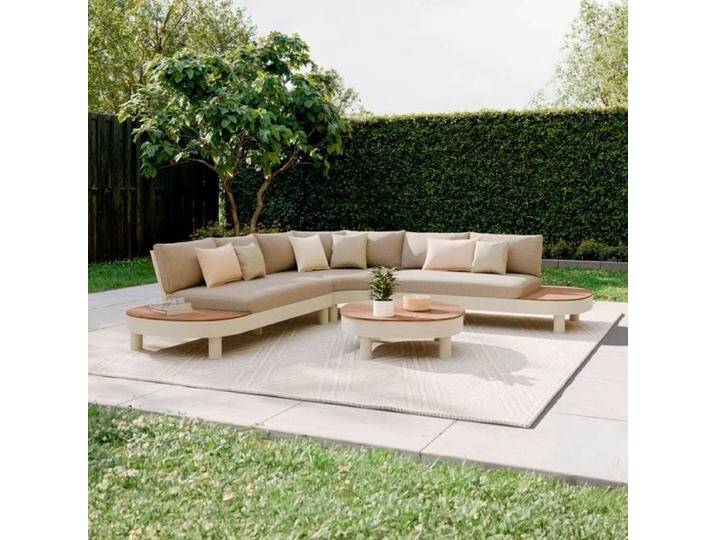 OUTLIV. California Ecklounge inkl. Loungetisch Aluminium/Teak/Olefin Braun OUTLIV. California Ecklounge inkl. Loungetisch Aluminium/Teak/Olefin Braun von OUTLIV