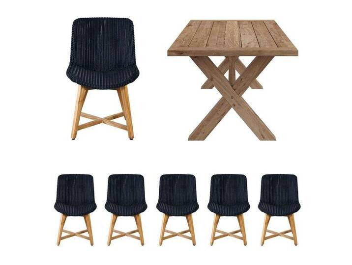 OUTLIV. Clovelly Gartenmöbelset 7-tlg. Tisch 220x100cm Natur OUTLIV. Clovelly Gartenmöbelset 7-tlg. Tisch 220x100cm Natur von OUTLIV