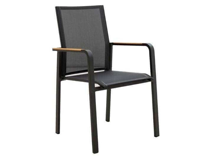 OUTLIV. Darwin Stapelsessel Aluminium/Textilene Dunkelgrau von OUTLIV