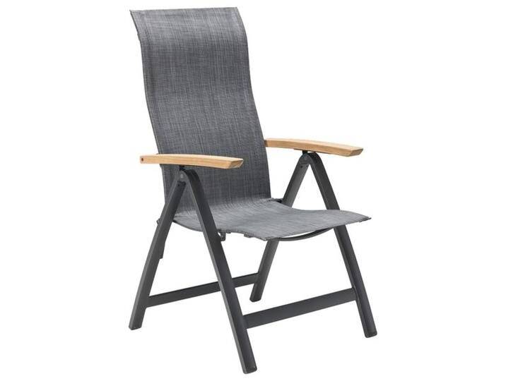 OUTLIV. Davos Klappsessel Aluminium/Textilene Dunkelgrau von OUTLIV