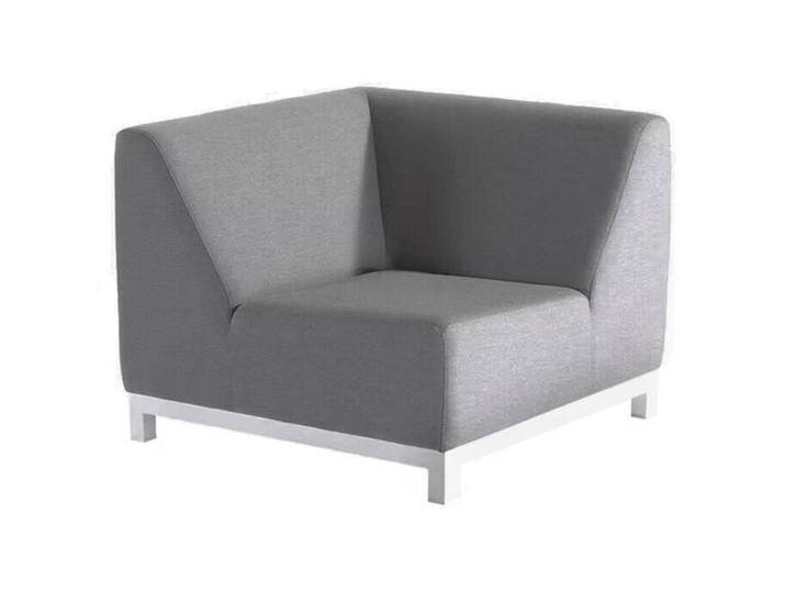 OUTLIV. Devane Eck-/Endmodul Aluminium/Sunbrella Hellgrau von OUTLIV