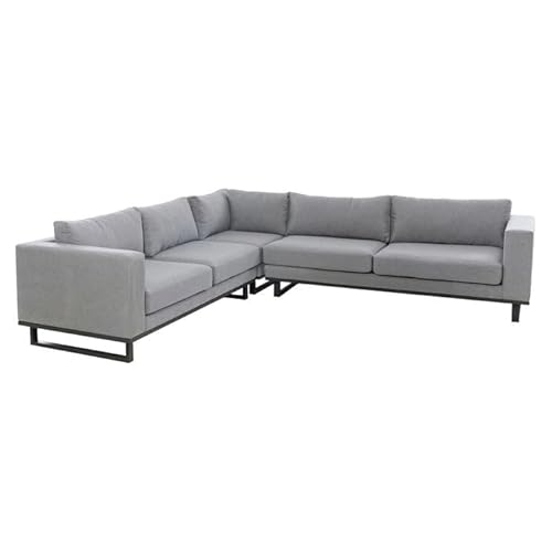 OUTLIV. Ecklounge Sofa Miami Outdoor L-Form Sunbrella wetterfest Aluminiumgestell 290x290cm Anthrazit Flanelle OUTLIV. Ecklounge Sofa Miami Outdoor L-Form Sunbrella wetterfest Aluminiumgestell 290x290cm Anthrazit Flanelle von OUTLIV