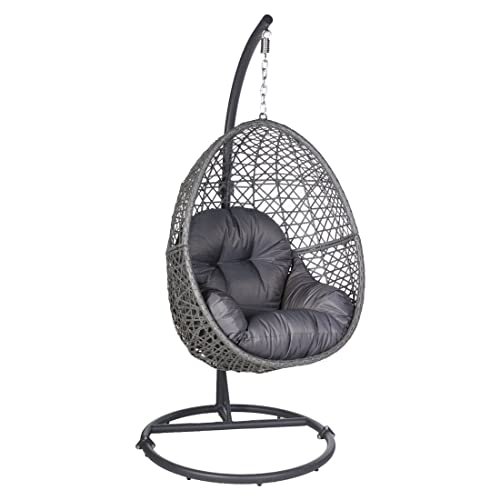 OUTLIV. Hängesessel S Stahl/Polyrattan, 95x95x195 cm, sorgt für gemütliches Ambiente von OUTLIV