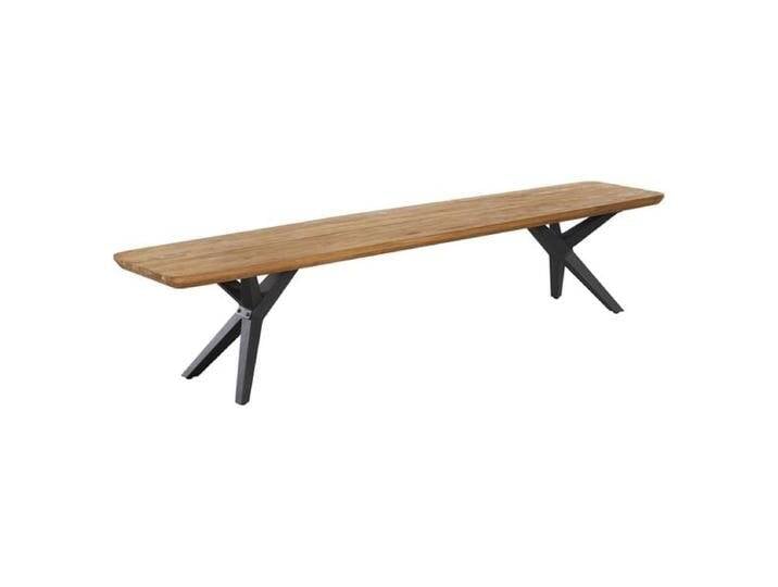 OUTLIV. Hudson Gartenbank Aluminium/Teak recycelt Natur von OUTLIV