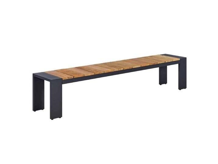 OUTLIV. Konis Gartenbank Aluminium/Teak recycelt Natur von OUTLIV
