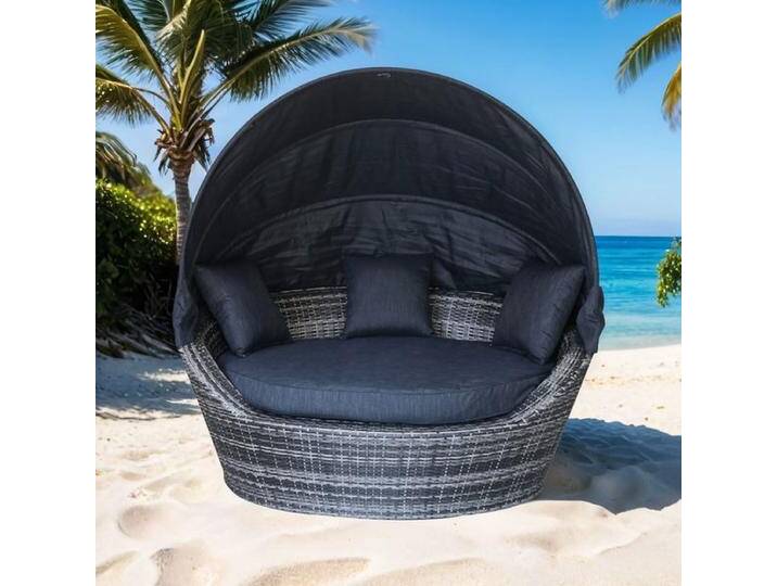 OUTLIV. Los Angeles Loungeinsel Geflecht/Polster Dunkelgrau OUTLIV. Los Angeles Loungeinsel Geflecht/Polster Dunkelgrau von OUTLIV