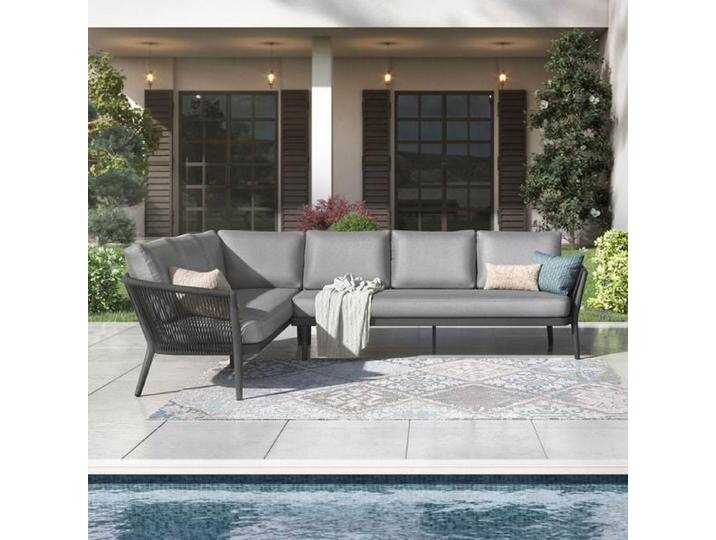 OUTLIV. Monet Ecklounge Aluminium/Rope/Olefin Schwarz Dunkelgrau OUTLIV. Monet Ecklounge Aluminium/Rope/Olefin Schwarz Dunkelgrau von OUTLIV
