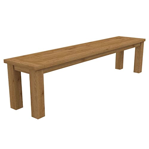 OUTLIV. Sitzbank Oxford, Teakholz Recycled, wetterfest, 4-Sitzer, Unikat, witterungsbeständig, natürliche Holzmaserung, langlebig, 190 cm von OUTLIV