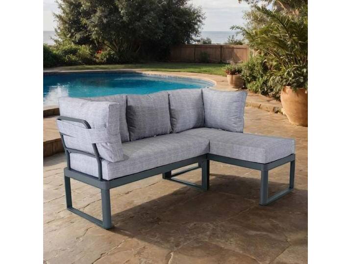OUTLIV. Pandora Ecklounge Aluminium/Polyester Dunkelgrau OUTLIV. Pandora Ecklounge Aluminium/Polyester Dunkelgrau von OUTLIV