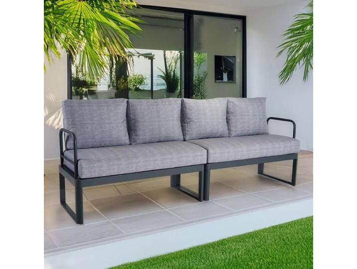 OUTLIV. Pandora Gartenloungesofa Aluminium/Polyester Dunkelgrau OUTLIV. Pandora Gartenloungesofa Aluminium/Polyester Dunkelgrau von OUTLIV