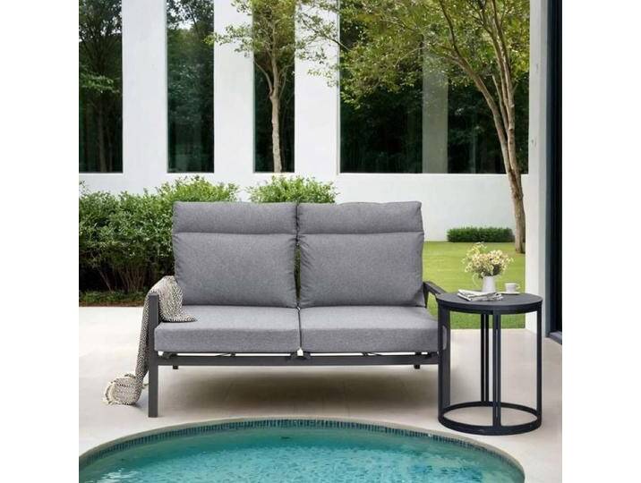 OUTLIV. Perth Gartenloungesofa verstellbar Aluminium/Polyester Dunkelgrau Hellgrau OUTLIV. Perth Gartenloungesofa verstellbar Aluminium/Polyester Dunkelgrau Hellgrau von OUTLIV
