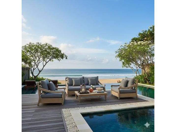 OUTLIV. Portofino Loungeset inkl. Loungetisch Teak recycelt/Olefin Braun OUTLIV. Portofino Loungeset inkl. Loungetisch Teak recycelt/Olefin Braun von OUTLIV